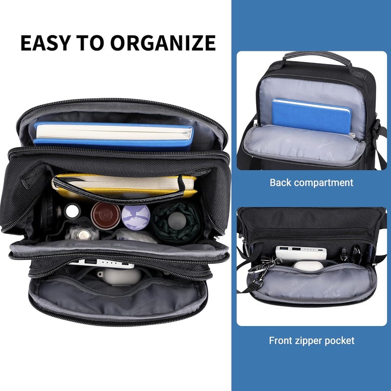 WITZMAN Crossbody Bags for Men Travel Shoulder Bag Lightweight Man Purse Small Casual Messenger Bag for Work Traveling - Image 4